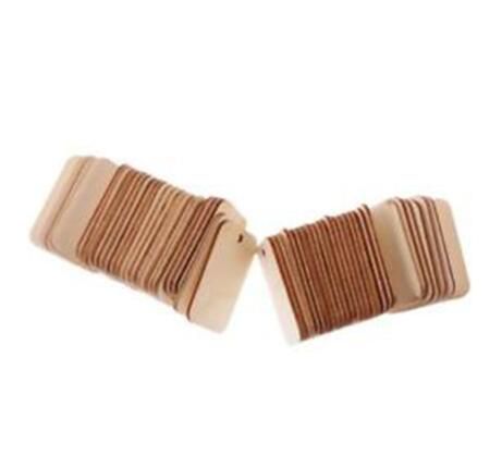 etiquetas de regalo de madera en blanco sin rematar Etiqueta De Madera Para Boda Fiesta Favores 50 un