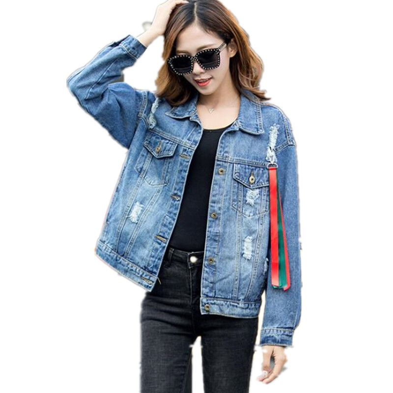 Korean Style Light Blue Denim Coat Relaxed Fit Tops Long Sleeve Jean Jacket NZ