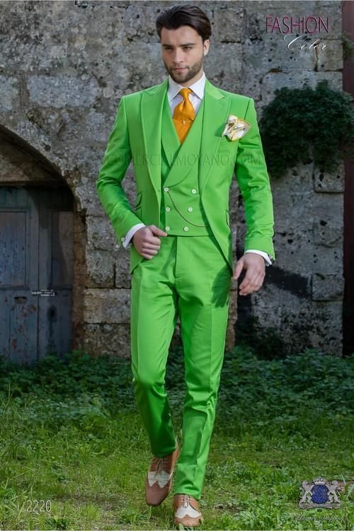 Green Prom Suits Wedding Groom Tuxedos 