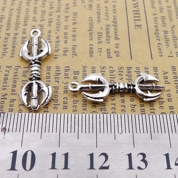 10 Fairy charms antique silver tone FB14