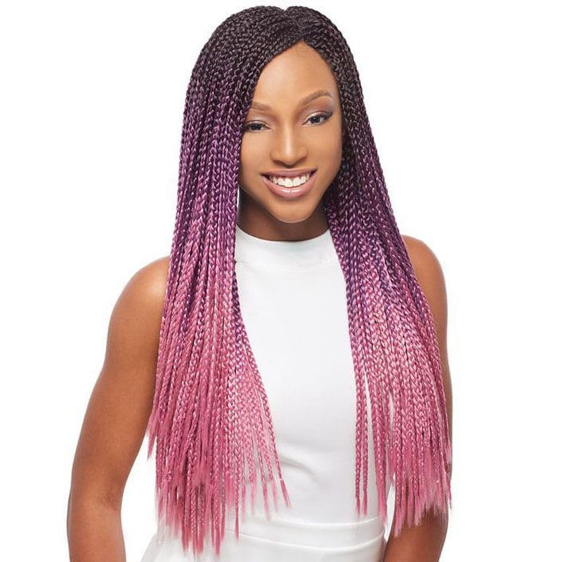 Hot Crochet Braids Hair Extensions 24inches Pure Or Black Pink