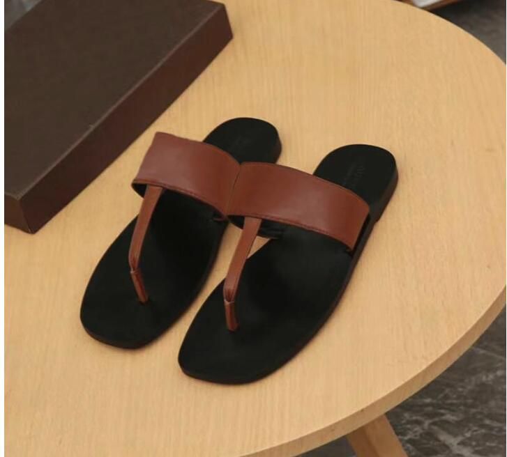 mens designer leather flip flops