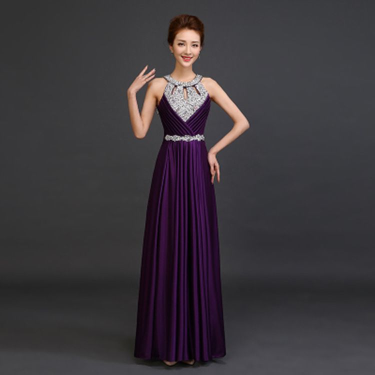 purple royal dress