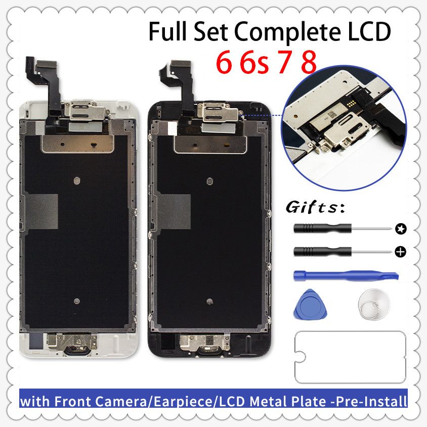 Botón de Inicio Para iPhone 6S 6 PLUS reemplazo Digitalizador de Pantalla Táctil LCD Cámara