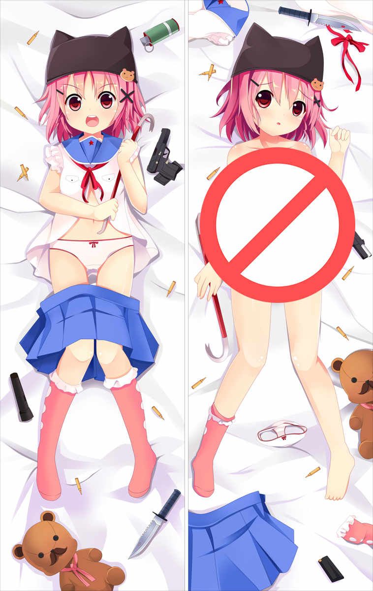 gakkou gurashi! anime Characters sexy girl ebisuzawa kurumi & takeya yuki pillow cover School-Live! body gakkou gurashi! anime Characters sexy girl ebisuzawa kurumi & takeya yuki pillow cover School-Live! body