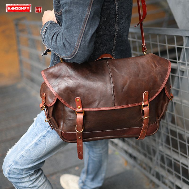 pure leather travel bags