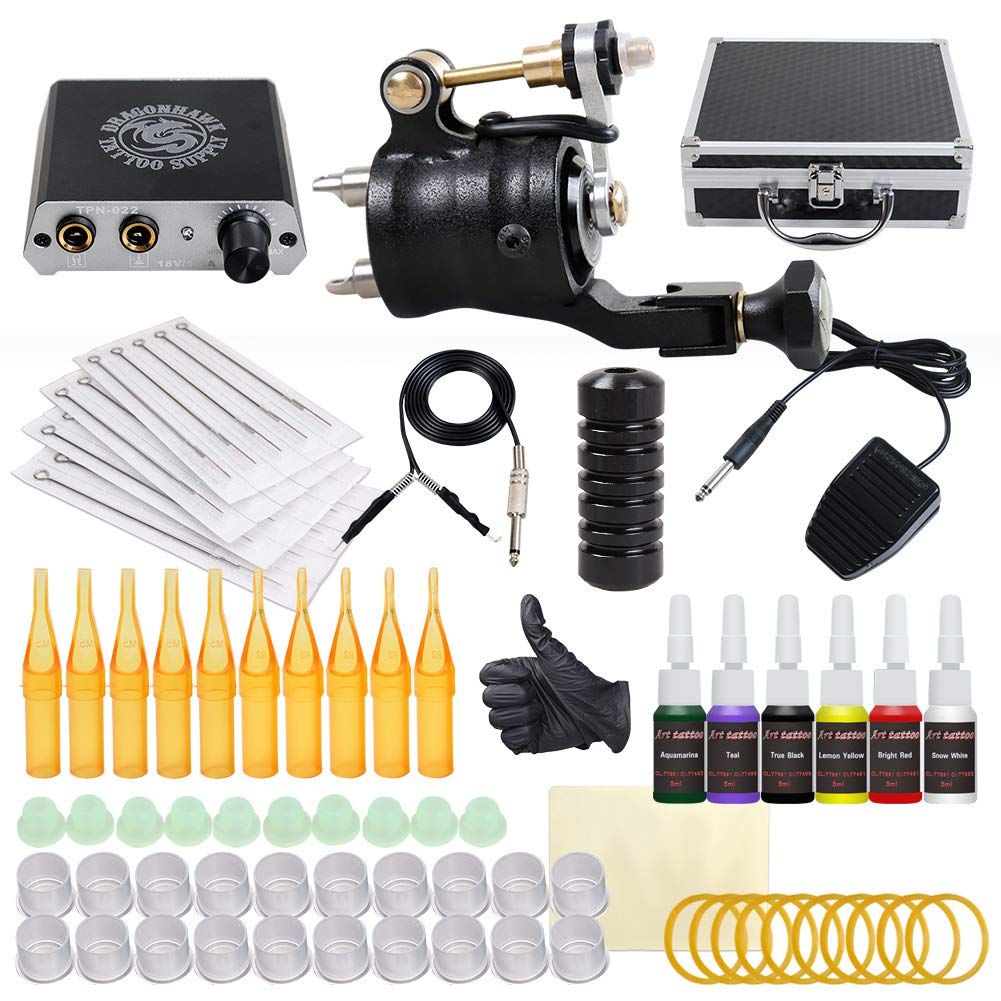 Professional Rotary Tattoo Kit Rotary Motor Gun Mini Power Supply