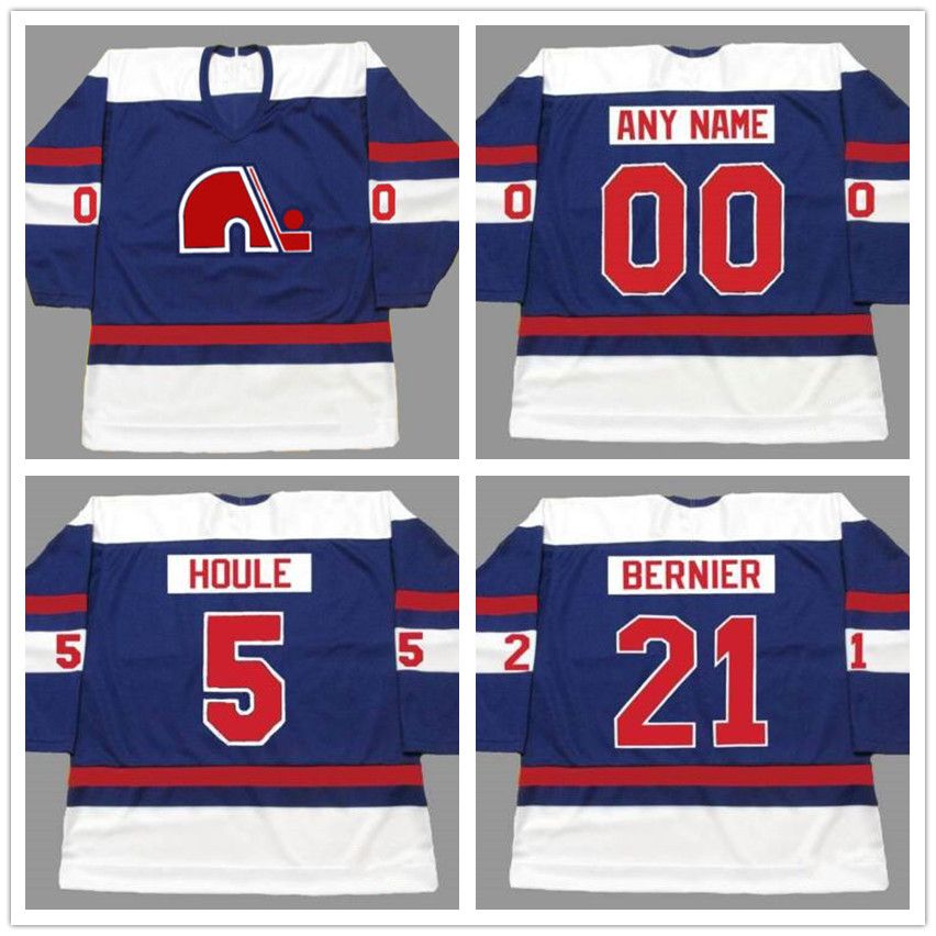 2020 Custom Vintage QUEBEC NORDIQUES 1973 74 WHA Hockey Jersey 5