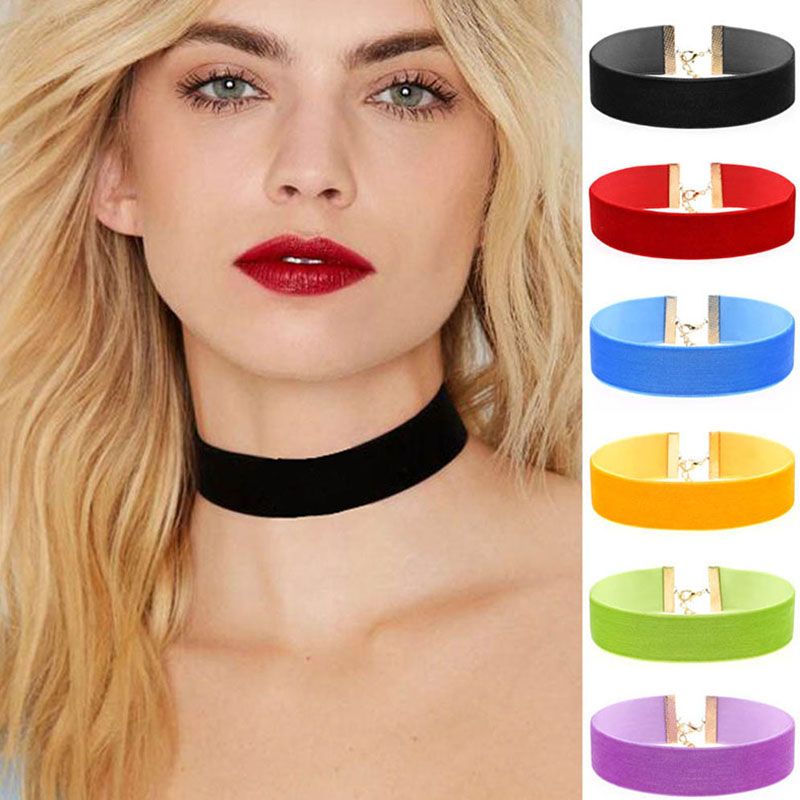 solid black choker