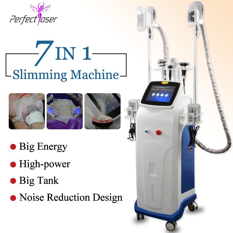 Professional 7 IN 1 Cryolipolysis Machine Rf Cavitation Body Slim Lipo