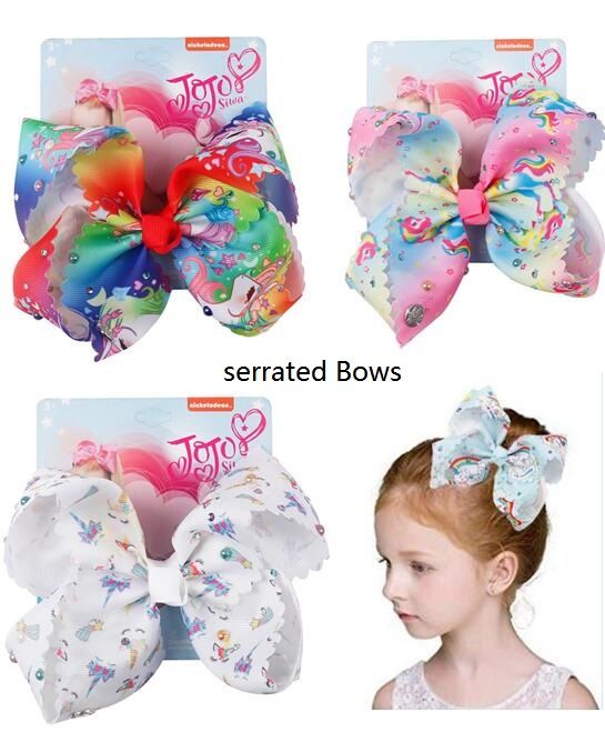 7 Jojo Serrated Bows Party Decorations Donuts Hair Bow Large