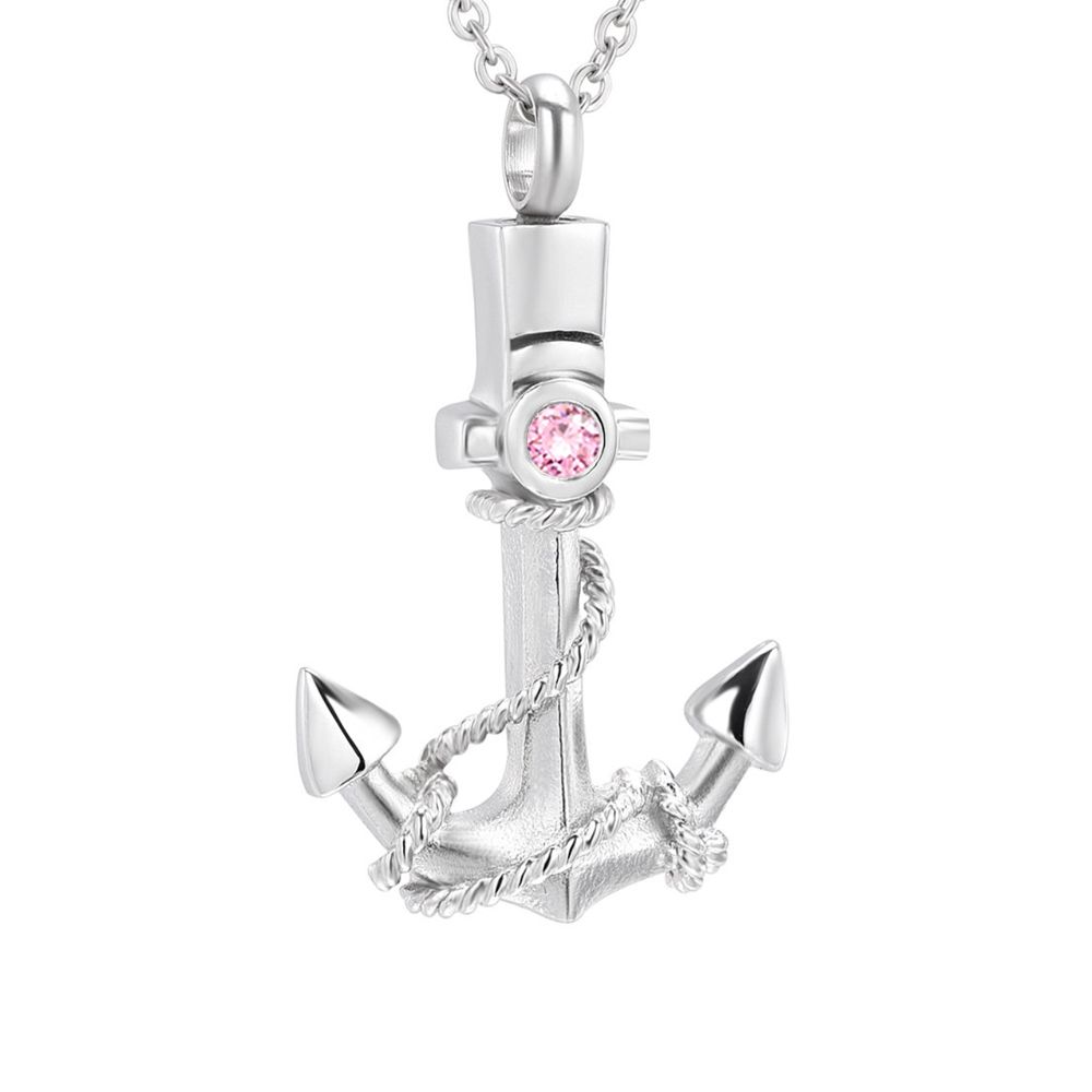 Wholesale Anchor Urn Necklace For Ashes Polished Nautical Anchor