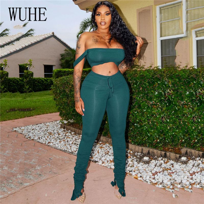 ladies matching top and trousers