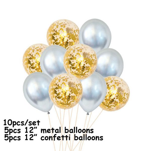 UK CONFETTI LATEX BALLOONS Helium Pearl Balloon Set Hen Party Birthday Christmas