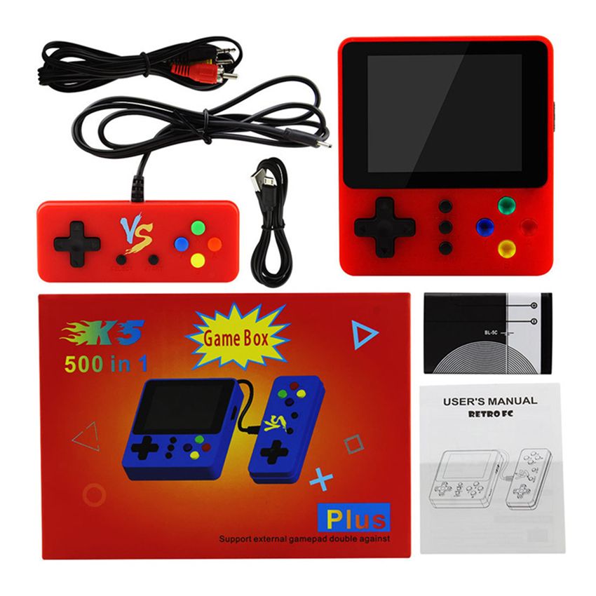 K5 K8 SUP Handheld Game Console Mini Retro Nostalgia 500 In 1 Double