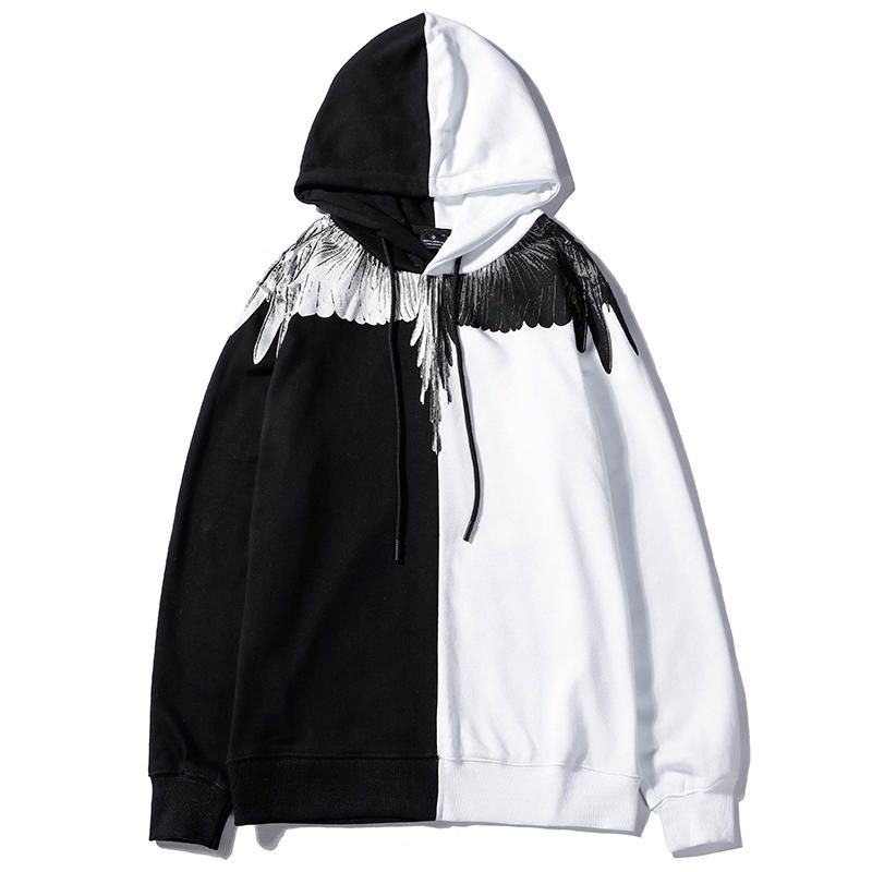 Acquistare Marcelo Burlon Felpe Uomo Donna Felpe Con Cappuccio Piume Di  Pavone Marcelo Burlon Pullover 18 Streetwear Lampo Colorato Ali MB Felpe  Economico | Consegna Veloce E Qualità | DHgate Italy
