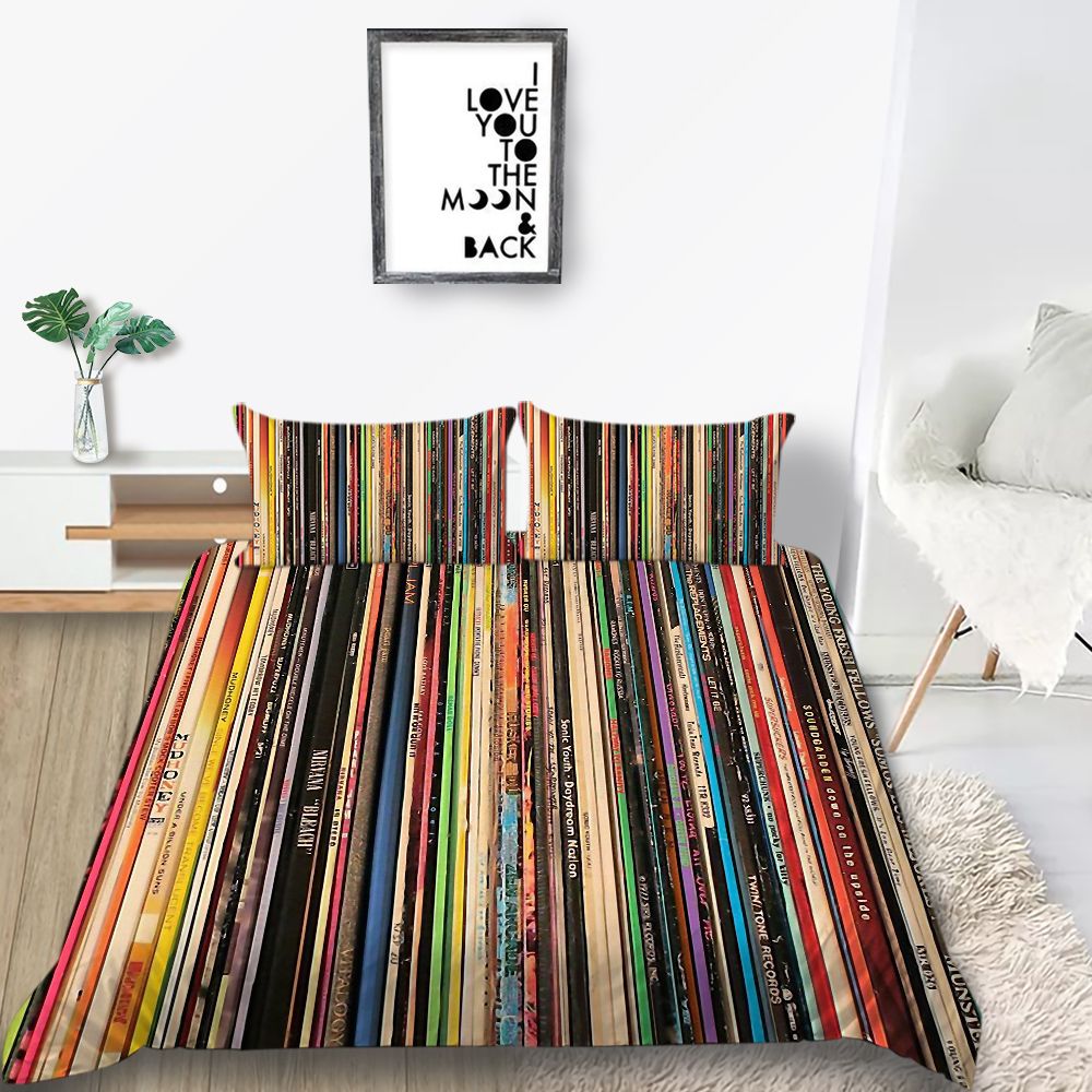 Color Book Bedding Set Single Creative Soft Fashionable Duvet