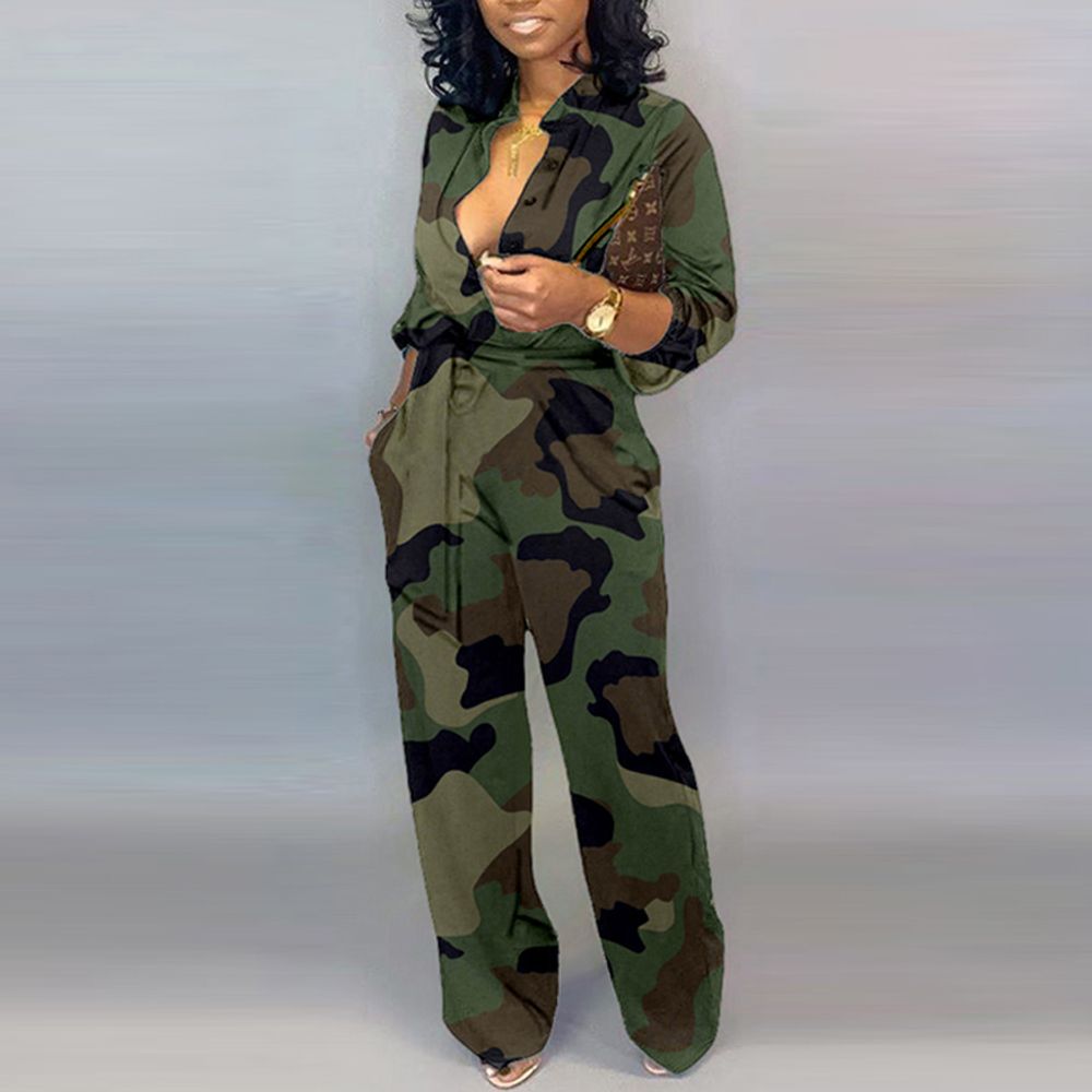 plus size camouflage romper