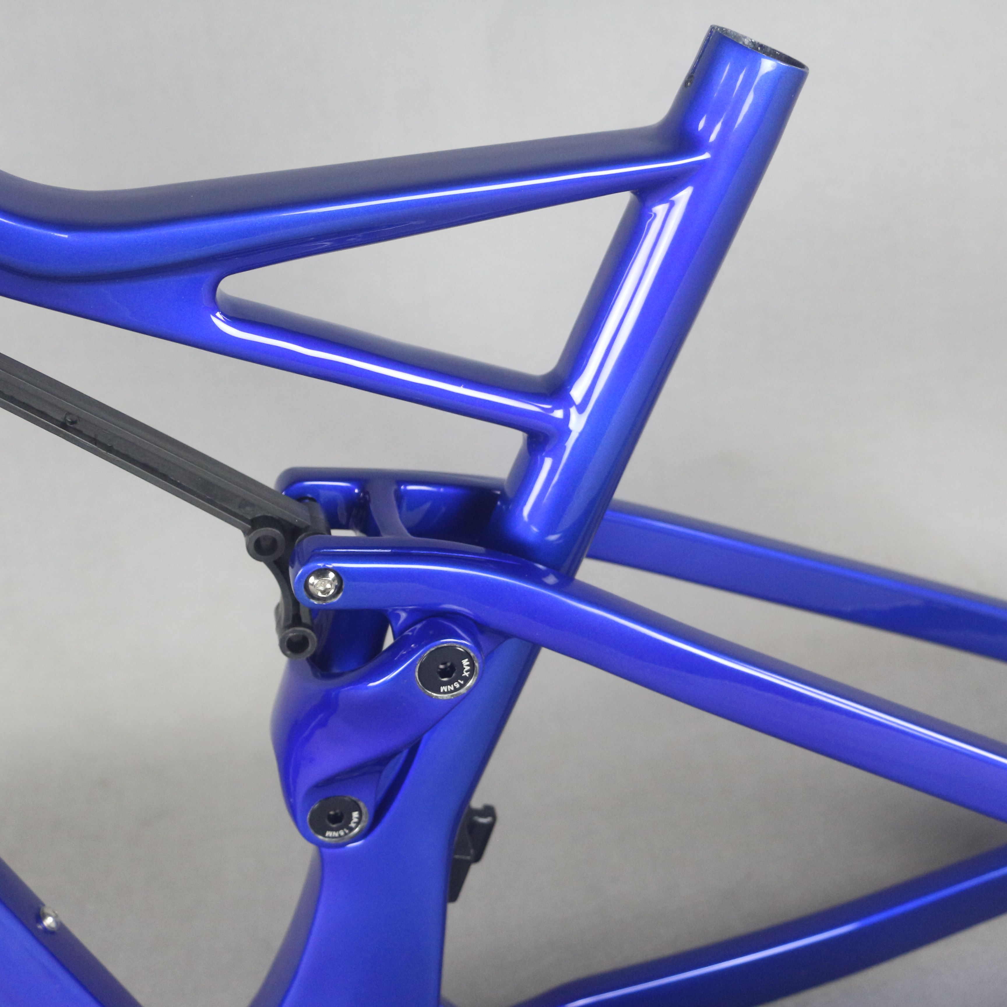 blue bike frame