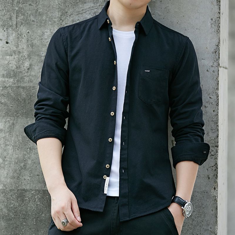 Compra 2019 Nueva Llegada Moda Oxford Para Hombre Marca Camisas Casuales Hombre  Camisa De Vestir De Manga Larga Color Sólido Camisas Formales Para Hombre  Barato | Entrega Rápida Y Calidad | Es.Dhgate