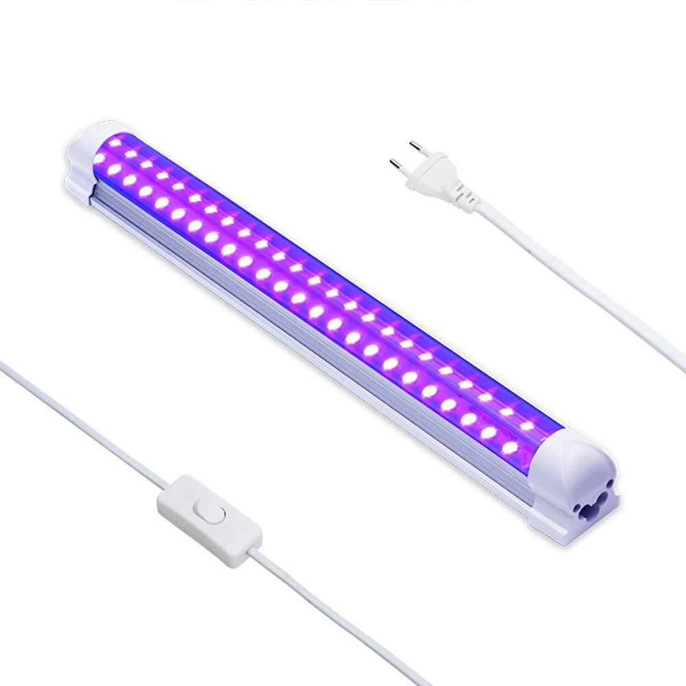 2020 110V 220V T8 UV Light Tube Blacklight 10W Ultraviolet Lamp Quartz