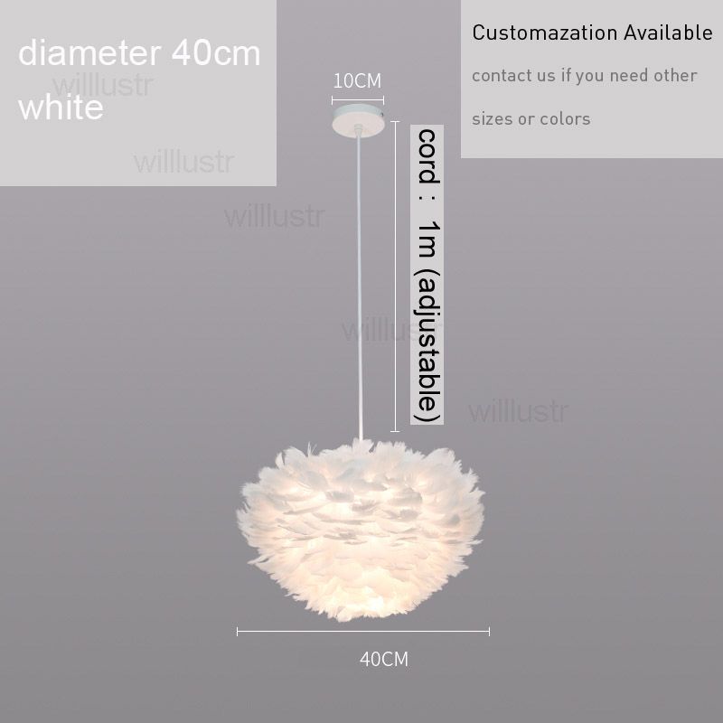 diameter 40cm, white
