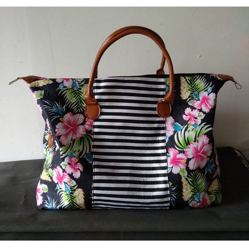 patchwork duffle bag