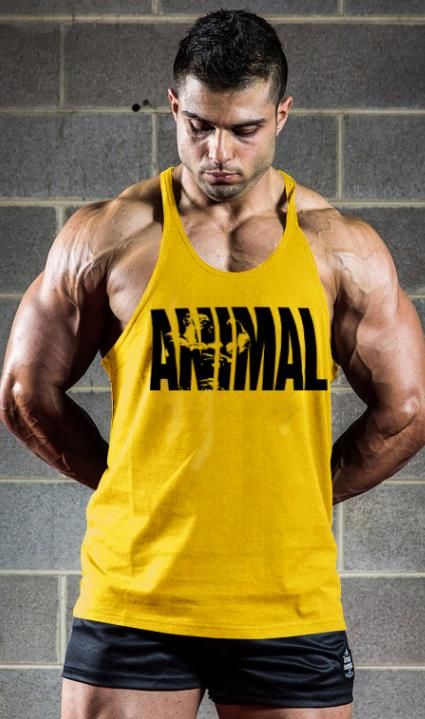 ANIMAL GYM Street rock Cotton Tank Top Men vest Bodybuilding and Fitness  Clothing Muscle Tops Sleeveless Shirt Brand World of Tanks