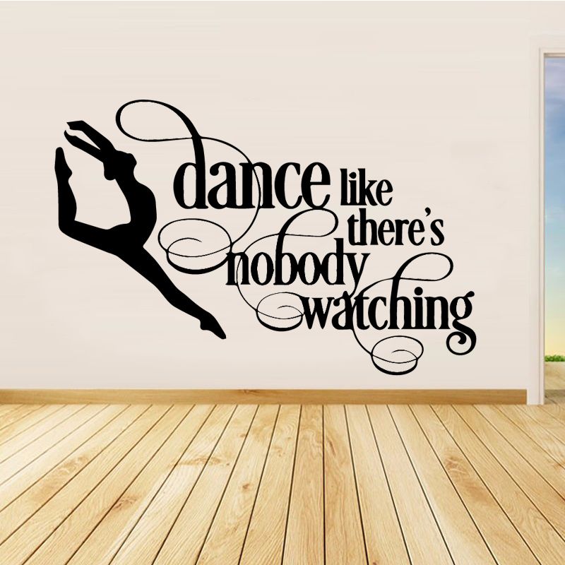 Dance Girl Wall Sticker Home Decoration Accessories Wall Stickers For Living Room Bedroom Diy Vinyl Wall Art Decal Childrens Wall Decals Childrens
