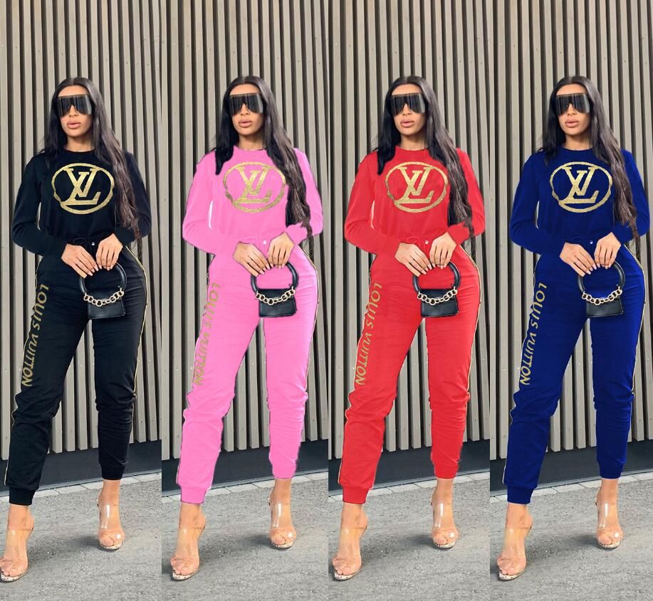 Acquistare Lusso Progettista Donne Due Pezzi Insieme Df LV Delle Donne  Lettera Di Marca Della Stampa Tute Jogger 2 Pezzi Donna Economico |  Consegna Veloce E Qualità | It.Dhgate