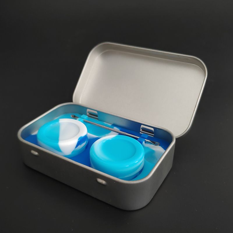 Silicone Dab Containers 5ml Wax Container FDA 4in1 Silicon Jars Dab