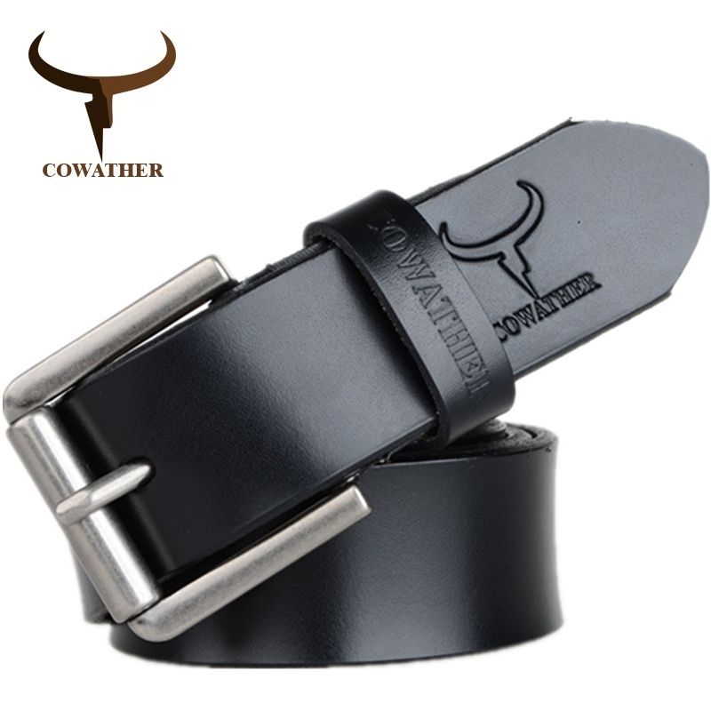 Genuine Leather Men Belt High Quality Luxury Three Colors 100-130cm Belt For Men 