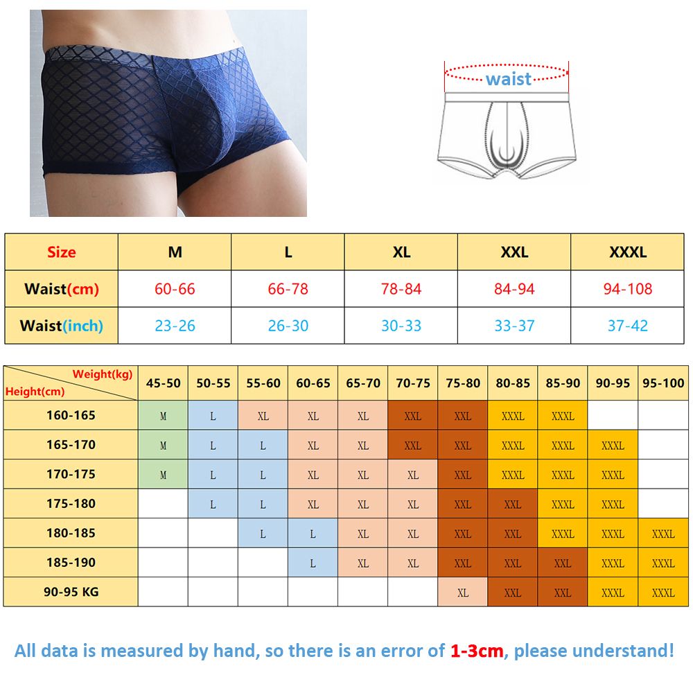 Compra Boxers Sexis Para Hombres New Netting Ropa Interior Transparente  Pantalones Cortos Cómodos Y Transpirables Slip De Malla Para Hombres Boxers  Transparentes Barato | Entrega Rápida Y Calidad | DHgate Spain \u0026 Mexico
