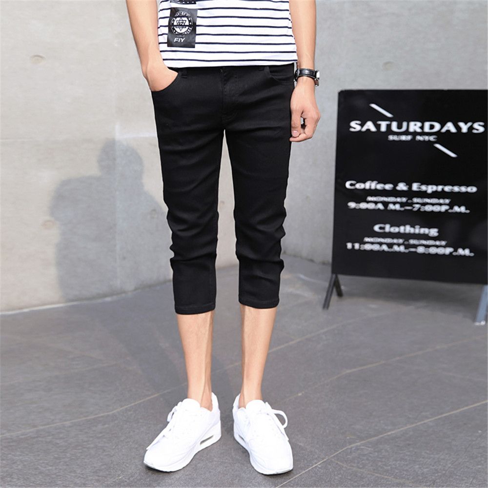 mens capri skinny jeans