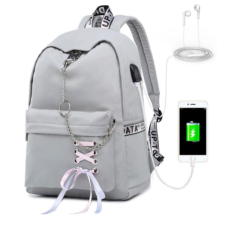 school backpack with charger