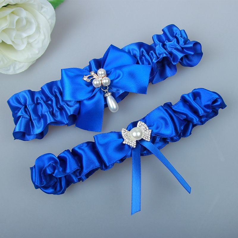 Wedding Garters Wedding Toss Garter Royal Blue Flower Lace Wedding Garter Set For Bride Garter Set Lingerie Garter Bridal Garter Blue