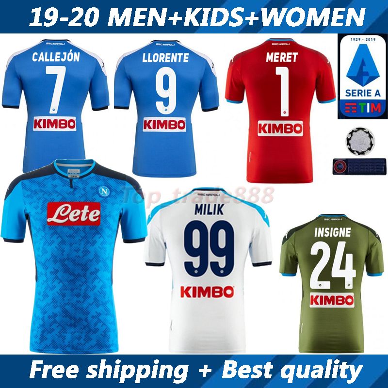 2020 2019 2020 Serie A Naples Napoli Home Soccer Jerseys Napoli Third