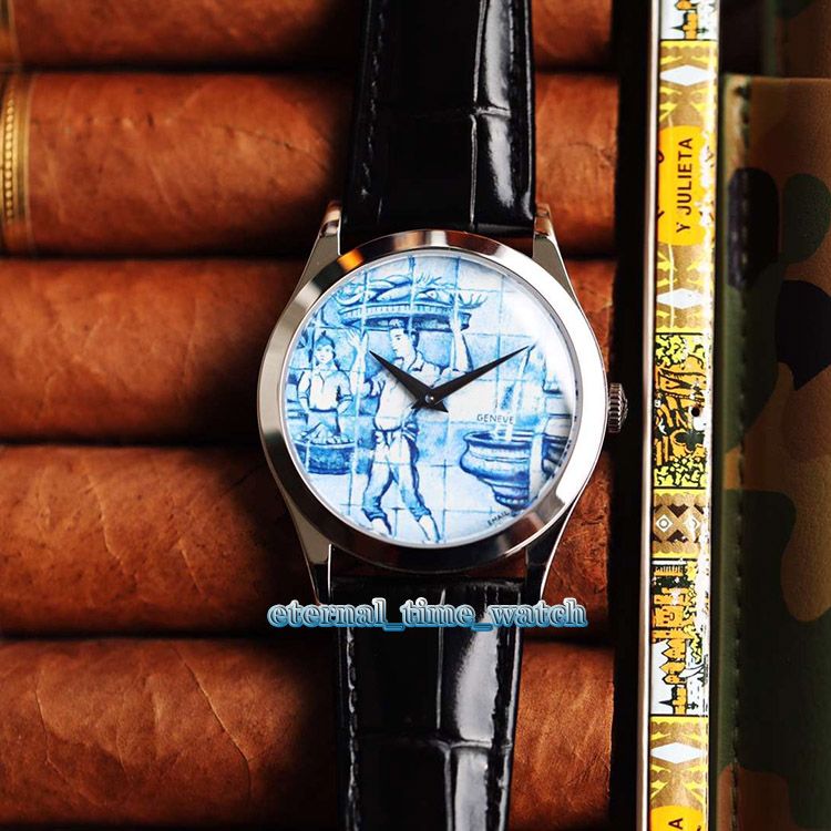 Acquistare FL Smalto Artigianale Versione 5089G 062 Verniciato Versione Quadrante  Personalizzato Del Nativo Due Pin Perla Turbina Mens Movimento Orologio Di  Design Luxry Orologi Economico | Consegna Veloce E Qualità | DHgate Italy