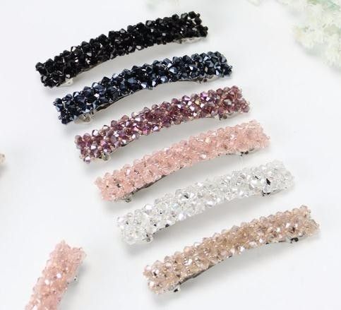 Fashion Women Girls Bling Headwear Crystal Rhinestone Elastic Hair