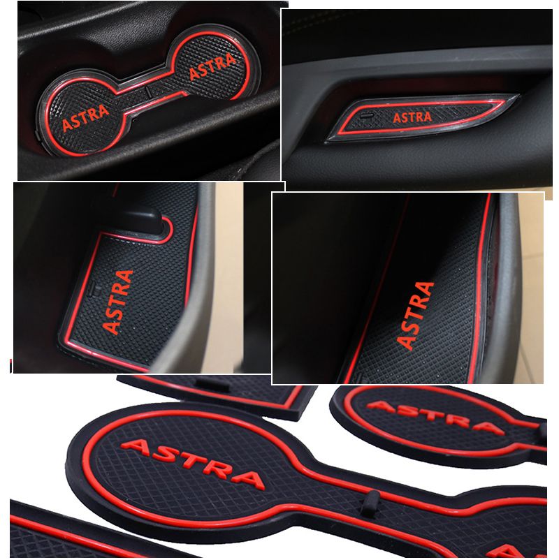 Size : Astra L Red Tappetino Antiscivolo della Tazza di Slot del Gate Adatto per Opel Astra J Vauxhall Holden 2010-2017 Adesivi Accessori Adesivi Antiscivolo Gomma