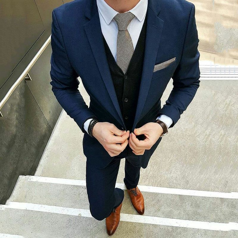 Puede ser ignorado Motivar Ananiver Trajes de hombre azul marino por encargo para trajes de boda Slim Fit Blazer formal Traje Puede ser ignorado Motivar Ananiver Trajes de hombre azul marino por encargo para trajes de boda Slim Fit Blazer formal Traje