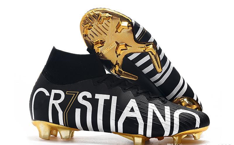 gold football boots boys