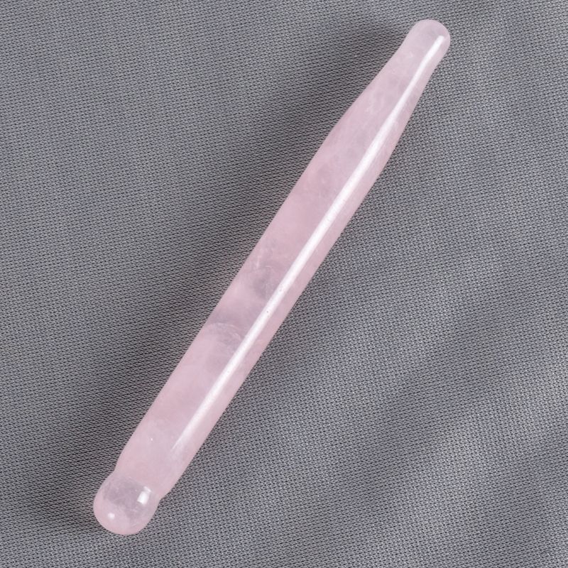 Face Eyes Crystal Stone Massage Roller Reiki Crystal Products Rose Quartz Facial Massage Roller Wand Gua Sha SPA Massage and Relaxation for Body Neck