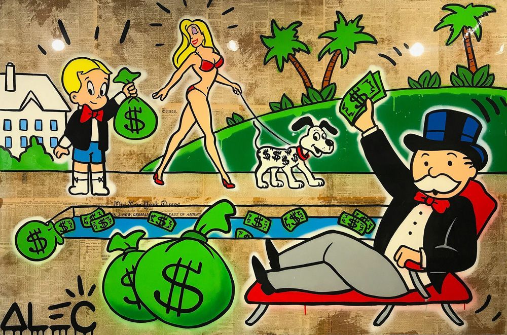 Cartoon Money Bag Wallpaper