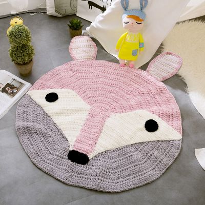 Grosshandel Baby Teppiche Cartoon Fuchs Bar Kaninchen Runde 80 Cm Strickspielmatten Fur Madchen Jungen Mode Teppich Kinderzimmer Dekoration Spielzeug Von Happybarry 22 9 Auf De Dhgate Com Dhgate