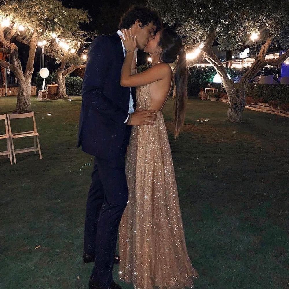 Compra Vestidos De Gala Vestidos De Noche Sexy V Cuello Lentejuelas Tulle  Vestidos De Prom Abrir Largo Elegante Abierto Abrir A Línea Vestidos Formal  Formal Vestidos Gala Jurken Barato | Entrega Rápida
