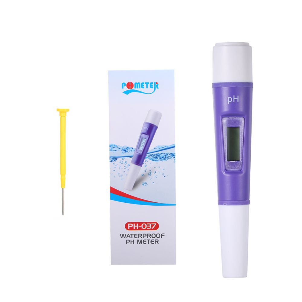 PH-037 Waterproof Digital PH Meter Portable Water Quantity PH Tester PH Pen for Drinking Water and Aquarium Lab