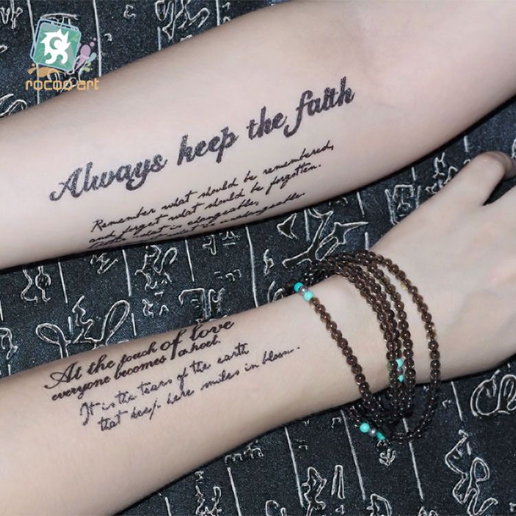 Waterproof English Alphabet Tattoo Sticker Personality 3D Tattoo Sticker Fashion Temporary Tattoo QC809 Waterproof English Alphabet Tattoo Sticker Personality 3D Tattoo Sticker Fashion Temporary Tattoo QC809