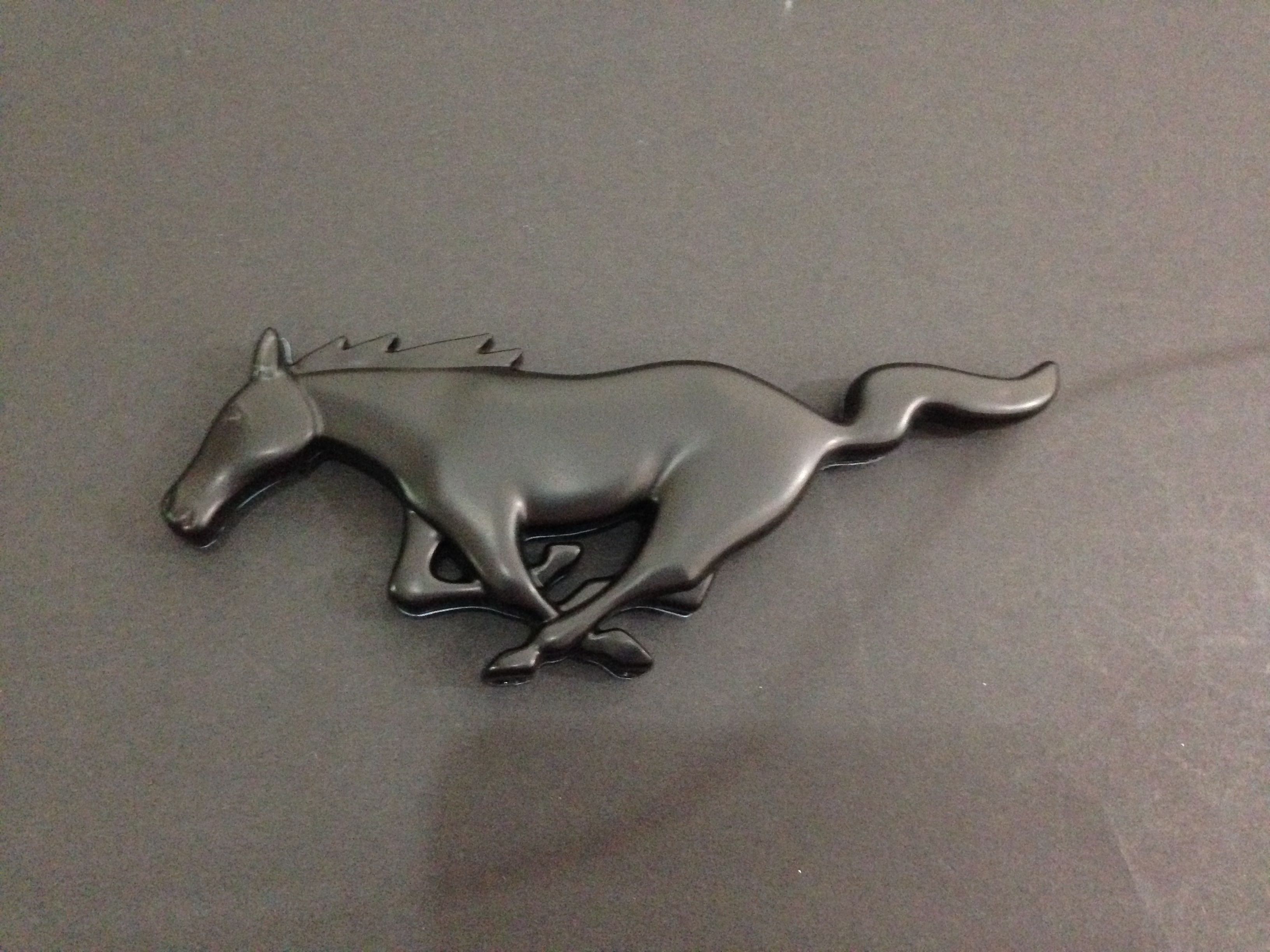 2pcs Ford Mustang Running Horse Emblem Silver