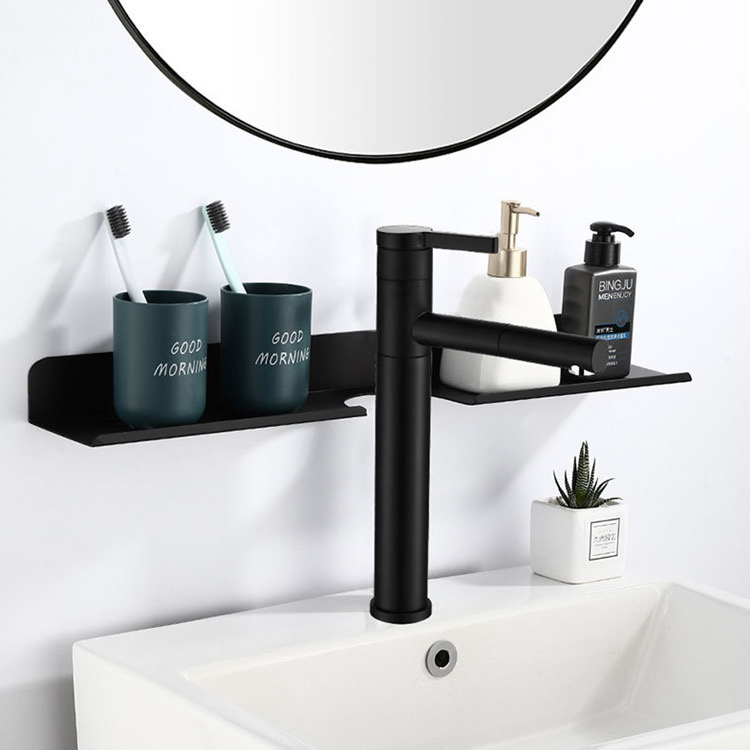 Estante de pared no perforada baño estante de almacenamiento para el baño Estante de pared no perforada baño estante de almacenamiento para el baño
